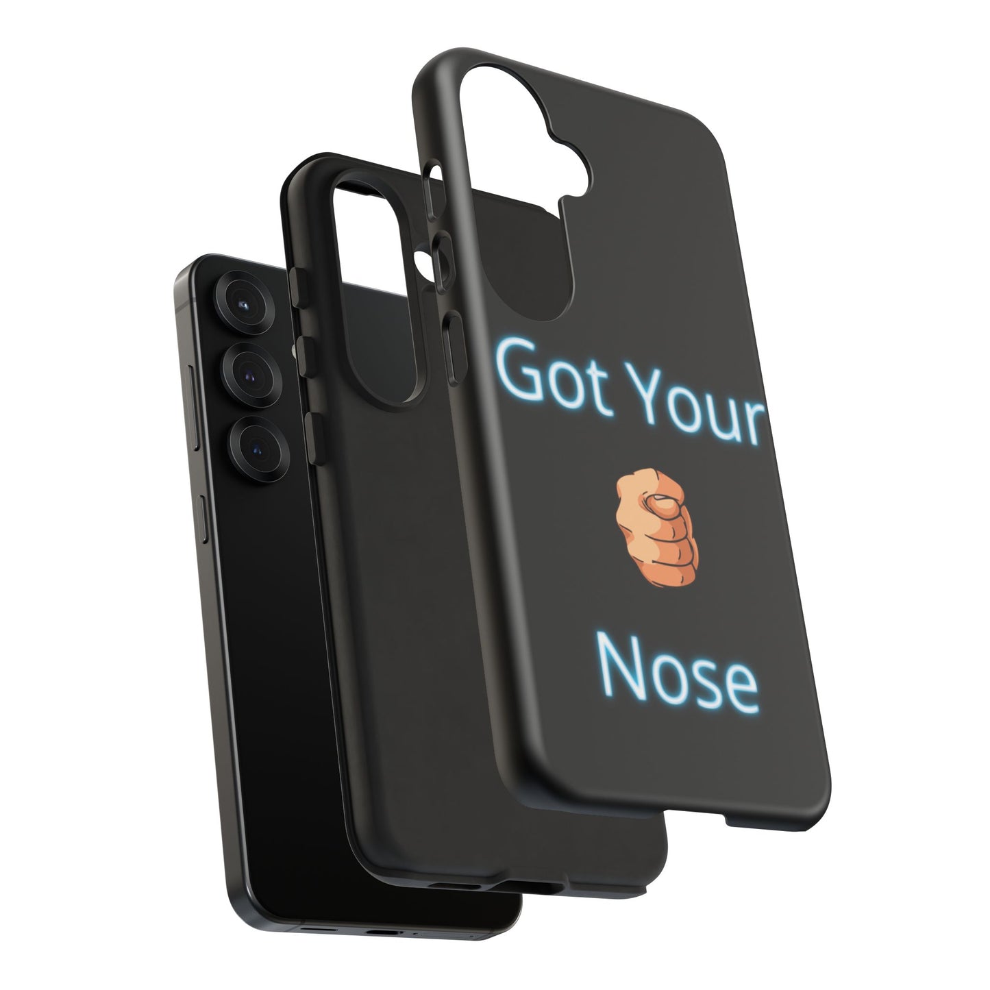 Got Your Nose Phone Case — Funny Neon Fist Design