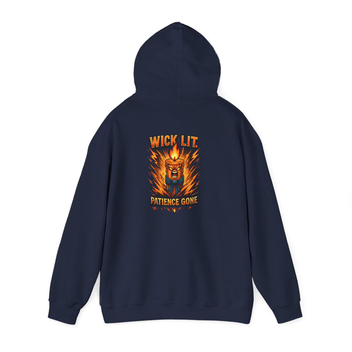 Patience Gone Hoodie — Fiery Roaring Bear Graphic Sweatshirt
