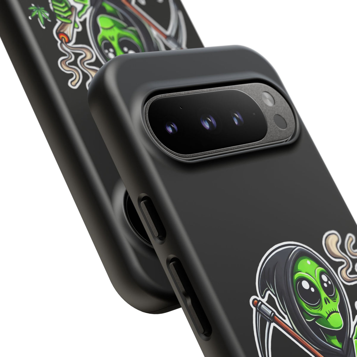 Reaper Alien Phone Case – Cute Grim Reaper Smoking Weed iPhone Case
