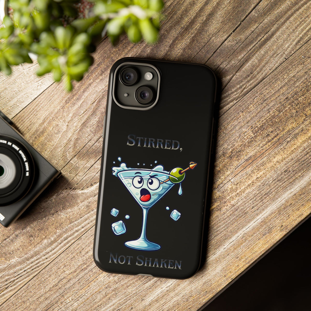 Stirred Not Shaken Phone Case — Funny Martini Cocktail Design