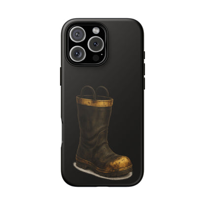 Vintage Fire Boot Phone Case — Rugged Protective iPhone Cover