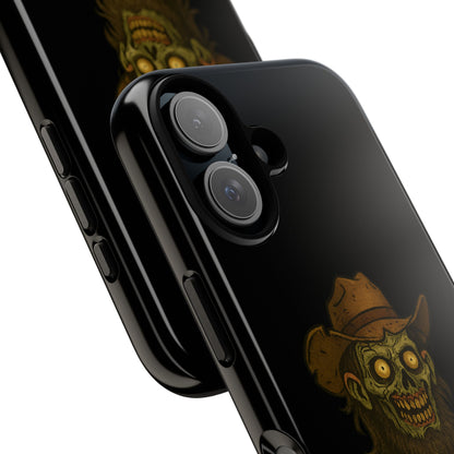 Zombie Cowboy Phone Case — "Ain't No Grave Gonna Hold This Yeehaw" Protective iPhone Cover