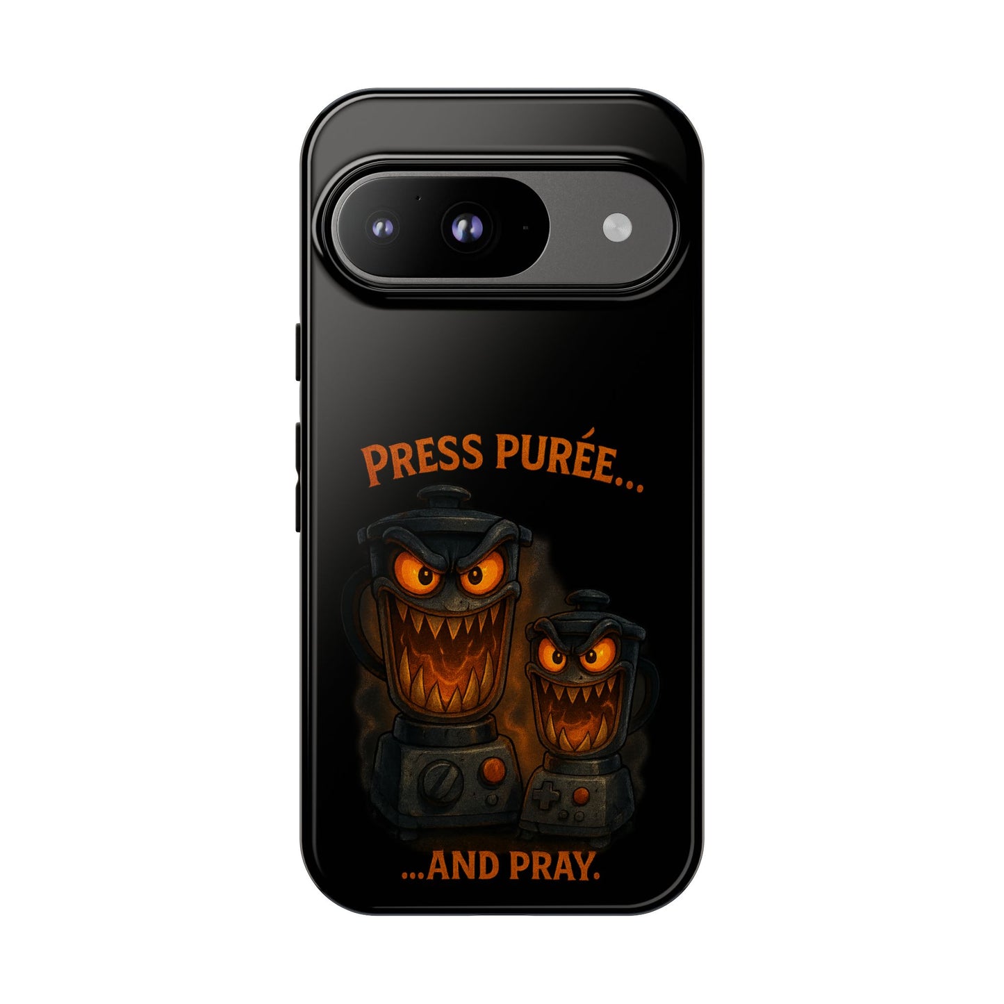 Phone Case - 'Press Purée...and Pray' Halloween Horror Protective Cover