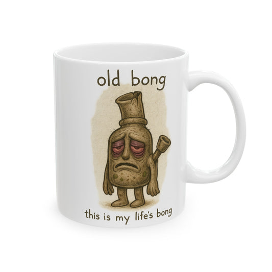 Coffee Mug — Funny Bong Cartoon Design (11oz, 15oz)