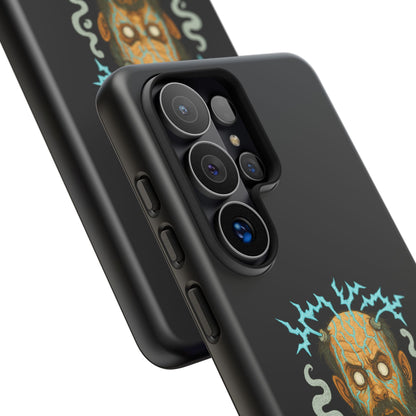 Phone Case — “I’m Not Charged Up… I’m Barely Contained” Electric Horror Design
