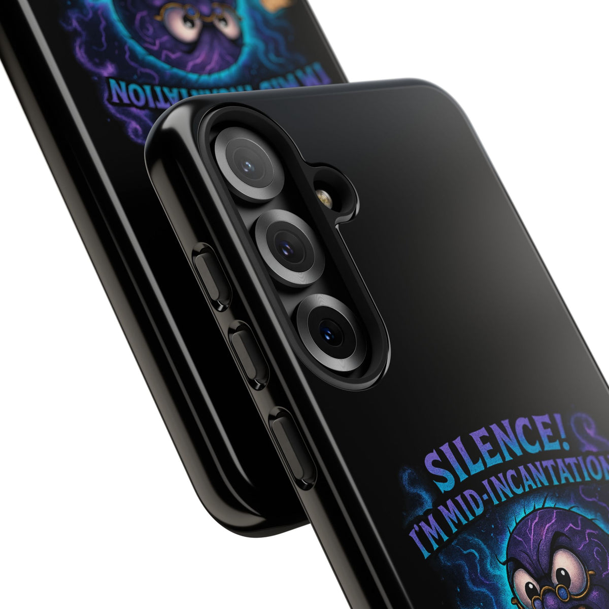 Phone Case — "Silence! I'm Mid-Incantation" Cute Angry Spider Magic Design