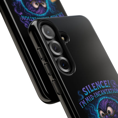 Phone Case — "Silence! I'm Mid-Incantation" Cute Angry Spider Magic Design