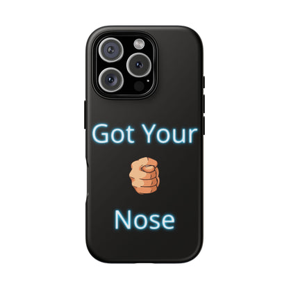 Got Your Nose Phone Case — Funny Neon Fist Design