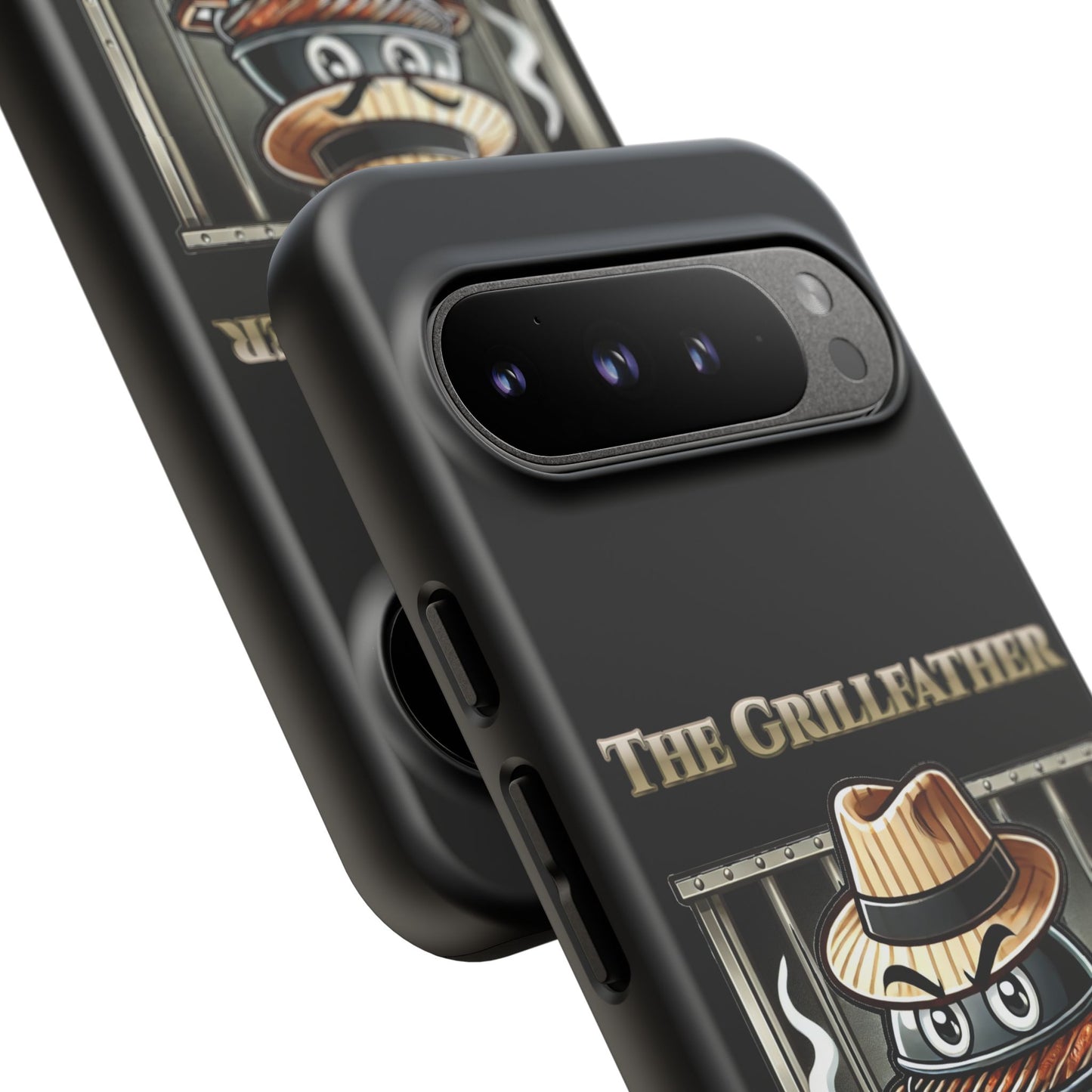 Grillfather Personalized Phone Case — Funny BBQ Smoker Design