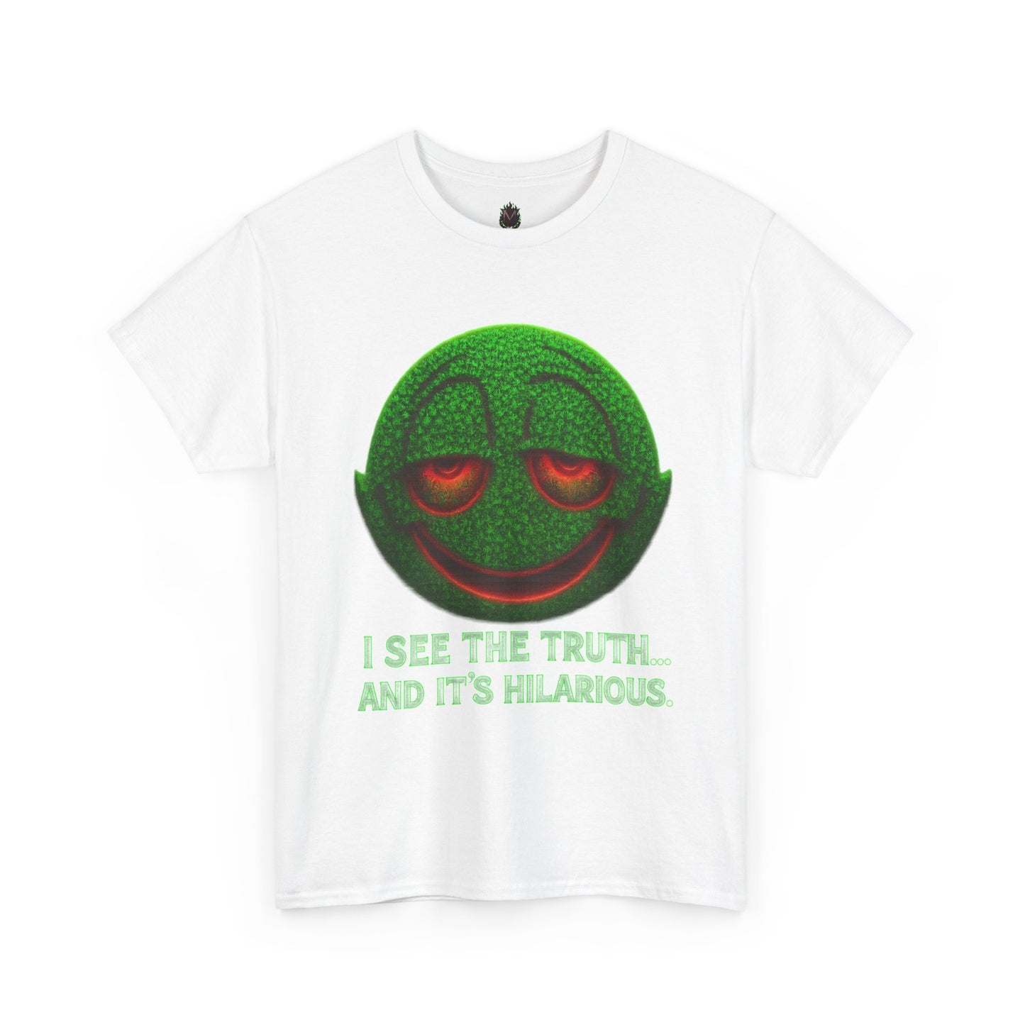 I See the Truth... and It’s Hilarious – Trippy Neon Smiley T-Shirt