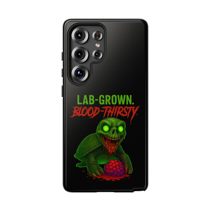 Phone Case — “Lab-Grown. Blood-Thirsty!” Green Monster Horror Design