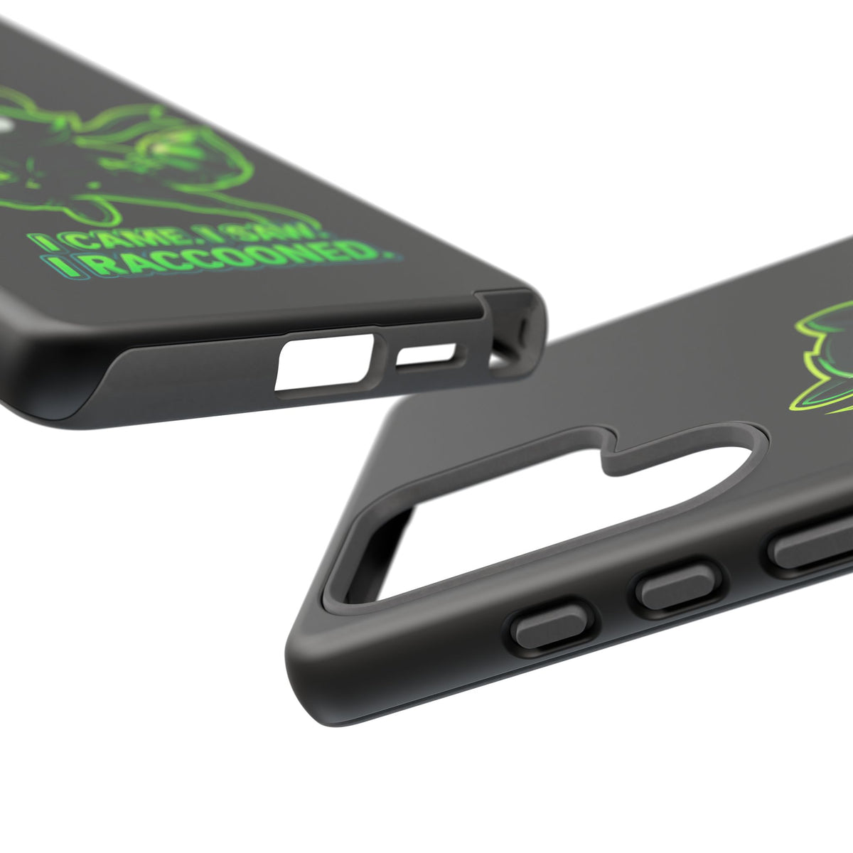 Raccoon Ninja Phone Case — "I Came. I Saw. I Raccooned." Protective iPhone Cover