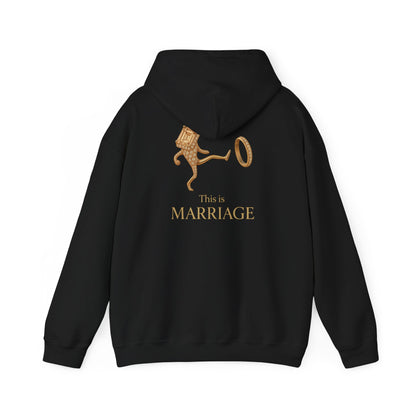 Marriage Key Graphic Hoodie — "This Is Marriage" Gold Lion Design