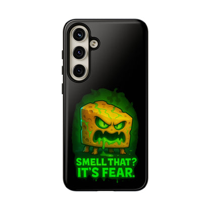 Phone Case — 'Smell That? It's Fear.' Spooky Cheese Monster Protective Case
