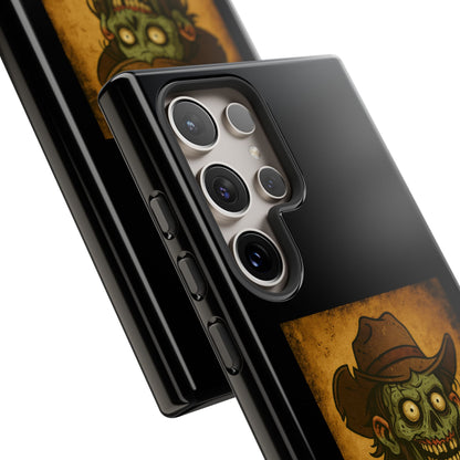 Zombie Cowboy Phone Case — "Ain't No Grave Gonna Hold This Yeehaw" Protective iPhone Cover