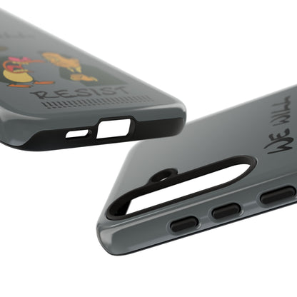 Phone Case - "We Will Resist" Cartoon Protest Design