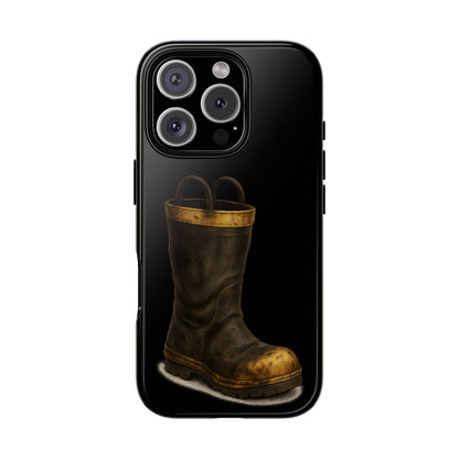 Vintage Fire Boot Phone Case — Rugged Protective iPhone Cover