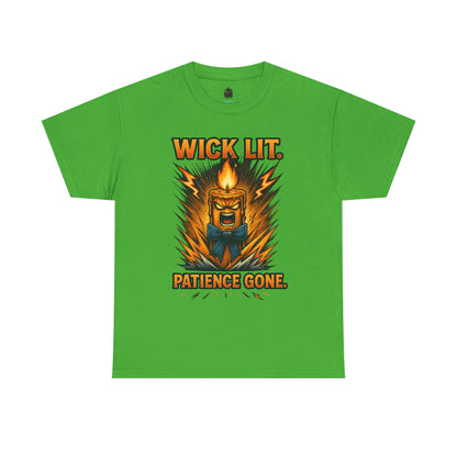 Wick Lit Candle Rage Tee | Patience Gone Graphic T-Shirt