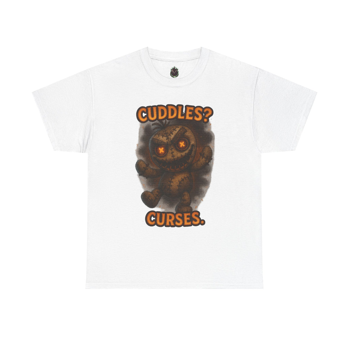 Cuddles? Curses. bear graphic tee | T-Shirt