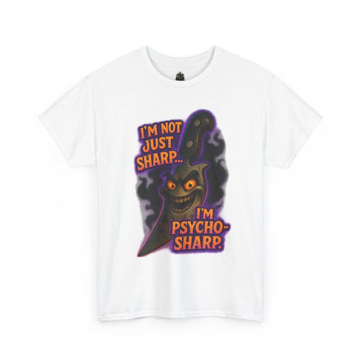 Psycho-Sharp Knife Character tee | Horror Knife Illustration
