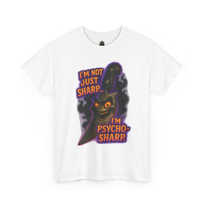 Psycho-Sharp Knife Character tee | Horror Knife Illustration