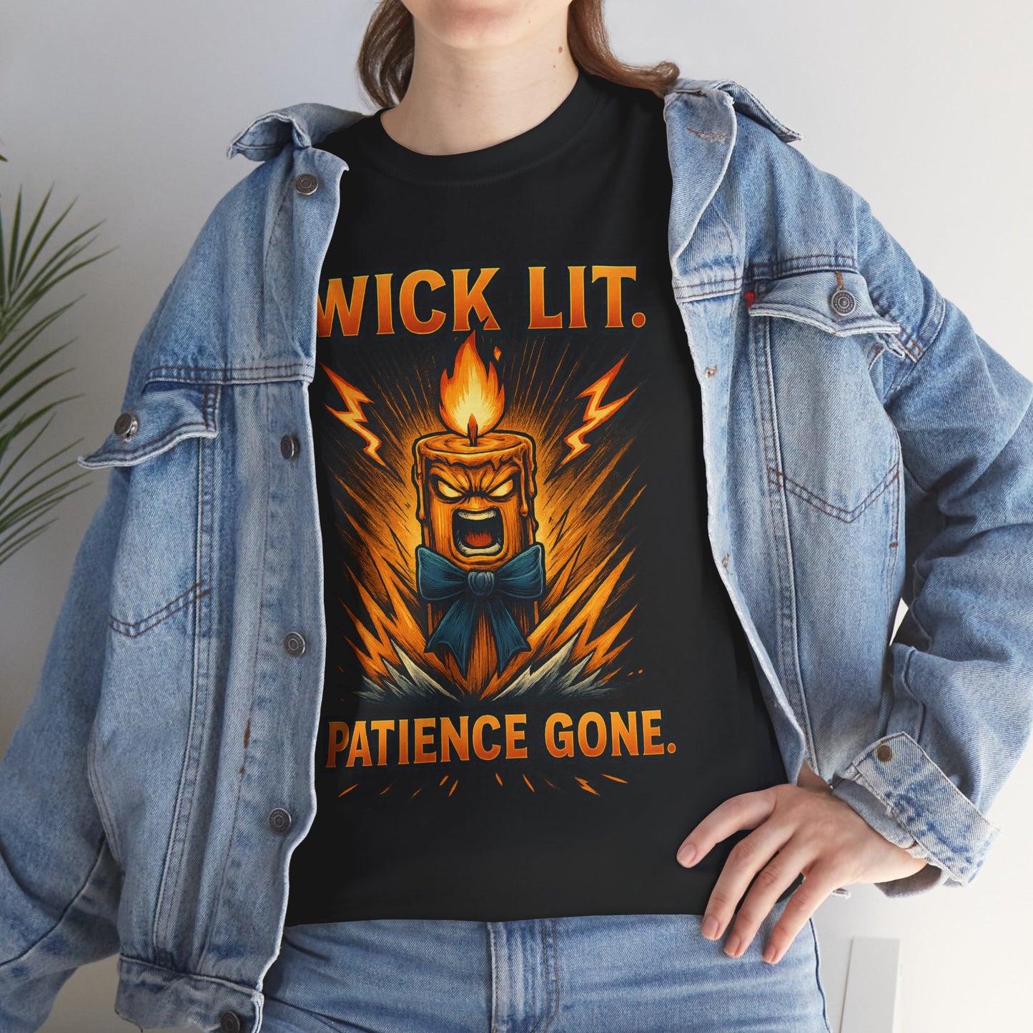 Wick Lit Candle Rage Tee | Patience Gone Graphic T-Shirt