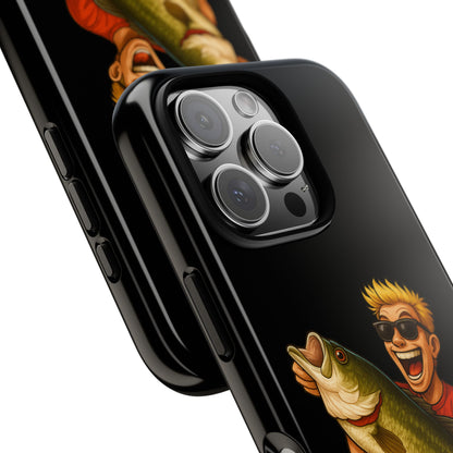 Fishing Phone Case — "I Came. I Cast. I Conquered." Graphic Bass Design