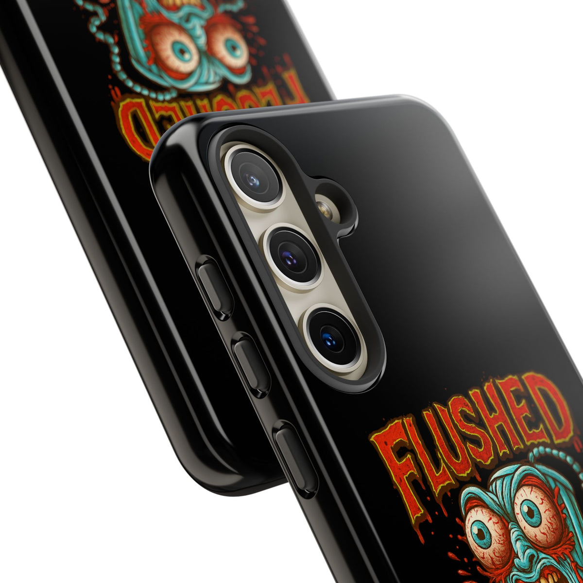 Phone Case — "Flushed But Not Forgotten" Horror Graphic iPhone Cover