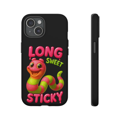 Phone Case — "Long Sweet Sticky" Cute Candy Snake Protective Case