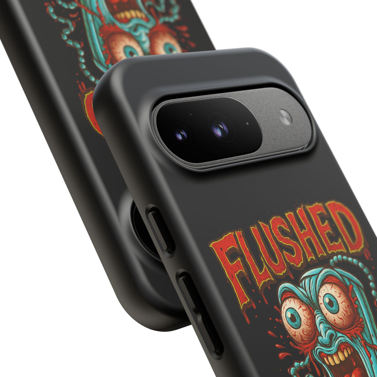 Phone Case — "Flushed But Not Forgotten" Horror Graphic iPhone Cover