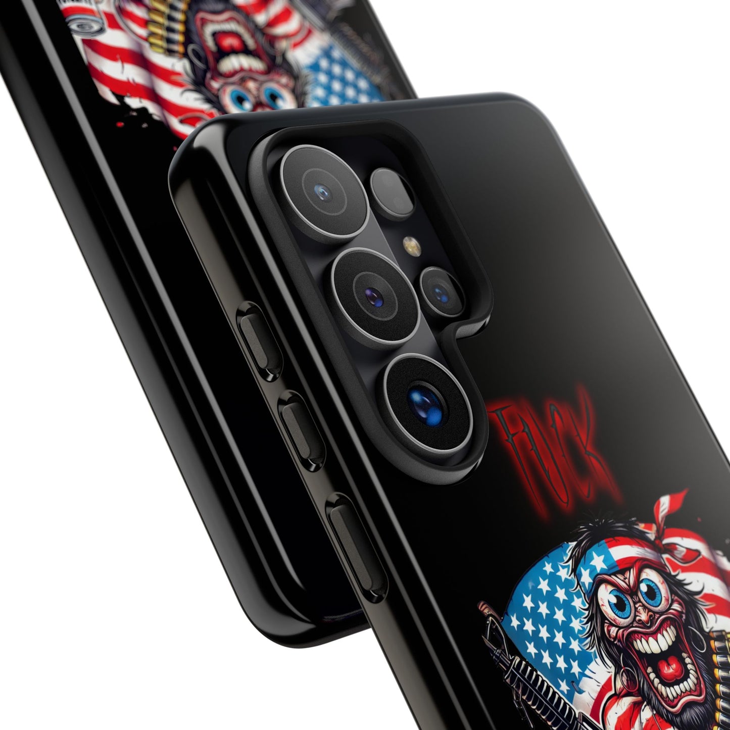 Phone Case — American Flag Skull Soldier Design (Tough Cases)