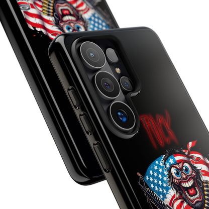 Phone Case — American Flag Skull Soldier Design (Tough Cases)