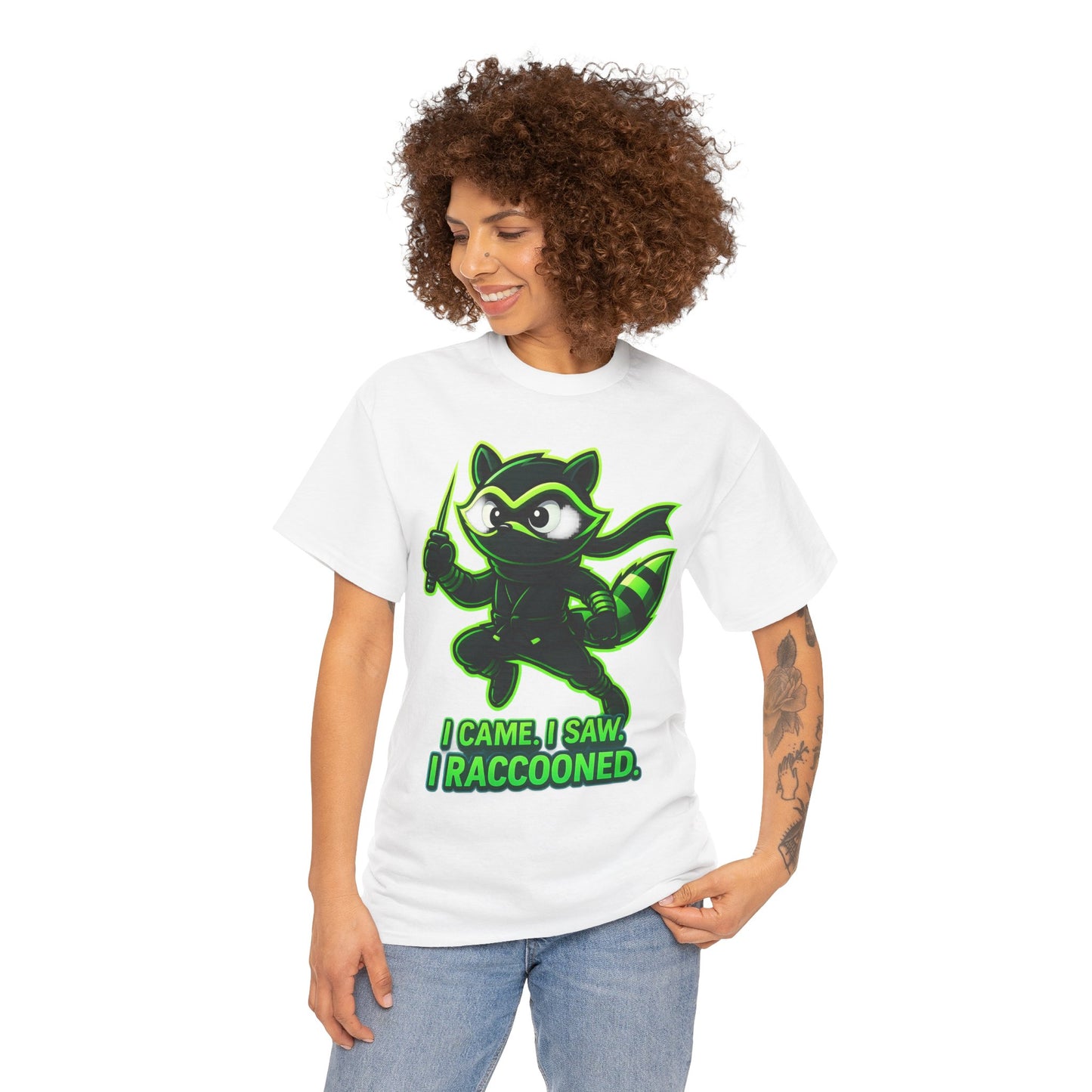I Came. I Saw. I Raccooned. – Ninja Raccoon T-Shirt
