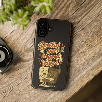 Phone Case — "Rollin' Deep in Good Vibes" Cartoon Retro Design