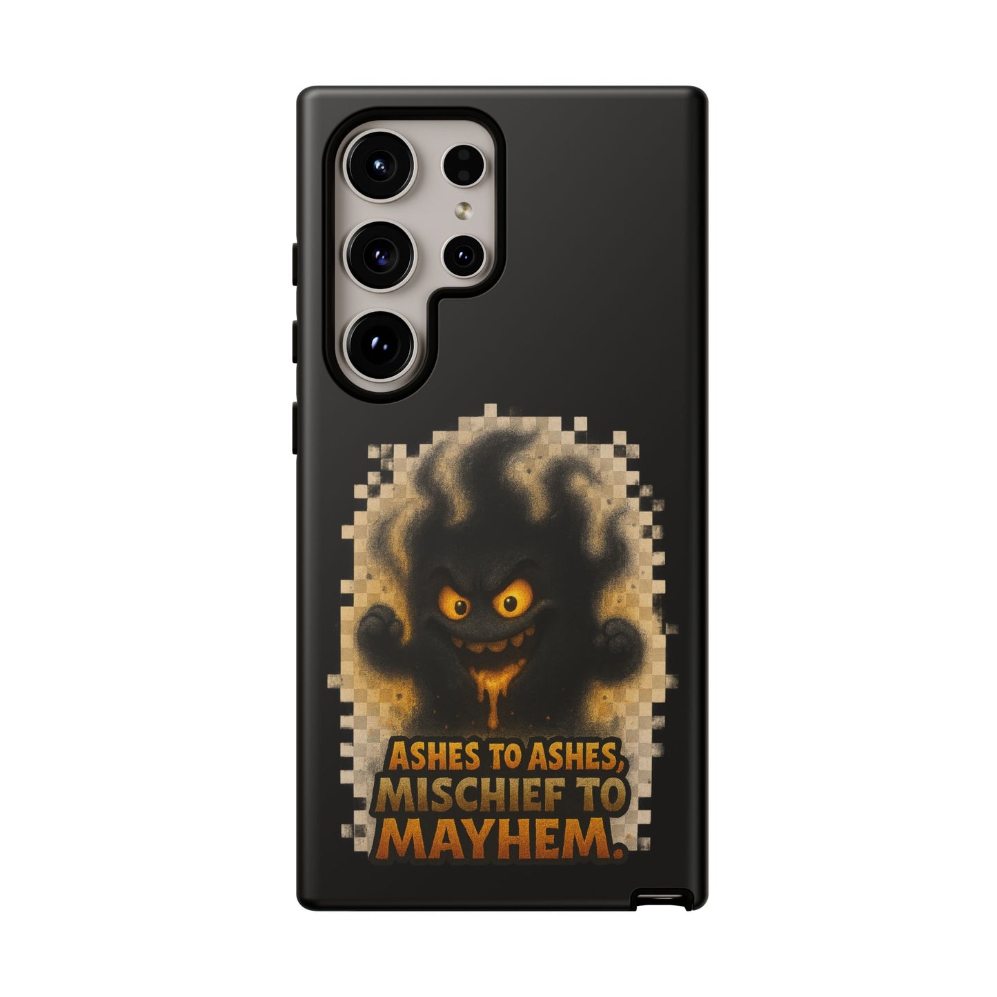 Phone Case — 'Ashes to Ashes, Mischief to Mayhem' Spooky Ghost Protective Case