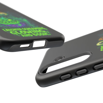 Phone Case — 'Side Effects May Include Laughter, Screaming, Glowing, and Doom' Neon Monster