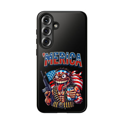 'MERICA Patriotic Phone Case — American Flag Madman Design
