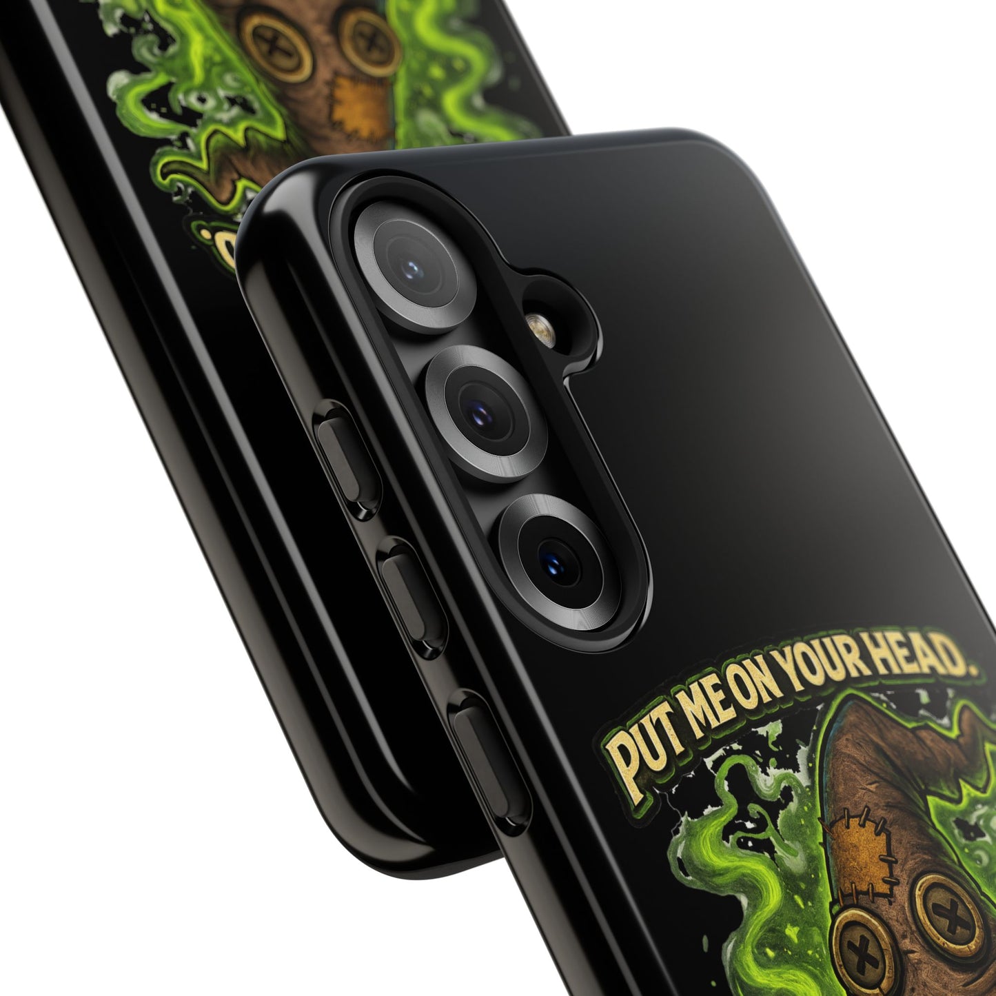 Phone Case — “Put Me On Your Head, I Double Dare You” Scary Witch Hat Design