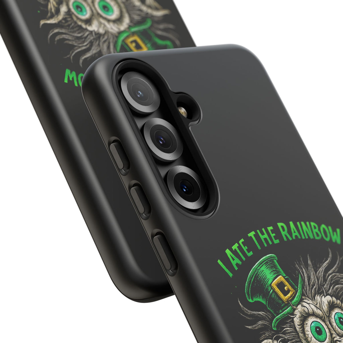St. Patrick's Horror Phone Case — "I Ate the Rainbow, The Gold Screamed" Lucky Goblin Design