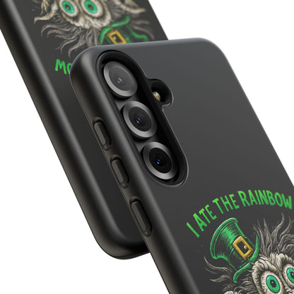 St. Patrick's Horror Phone Case — "I Ate the Rainbow, The Gold Screamed" Lucky Goblin Design