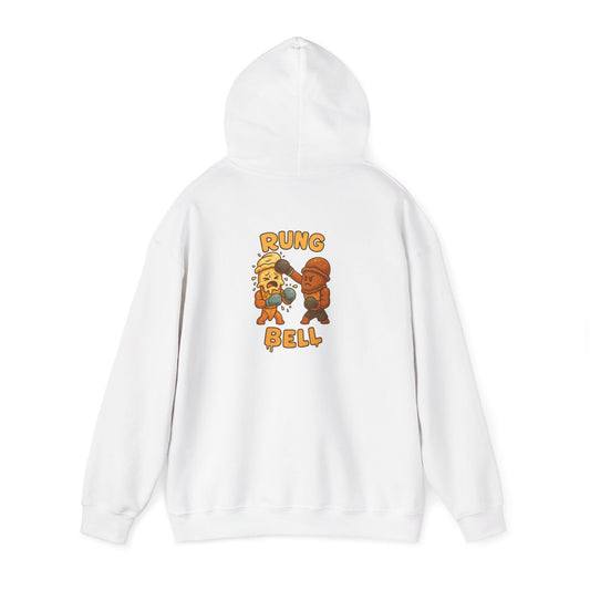 Hoodie — 'Ring Bell' Cute Cartoon Trainer & Monster Back Graphic
