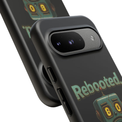 Phone Case — 'Rebooted. Still Awkward.' Retro Robot Protective Cover