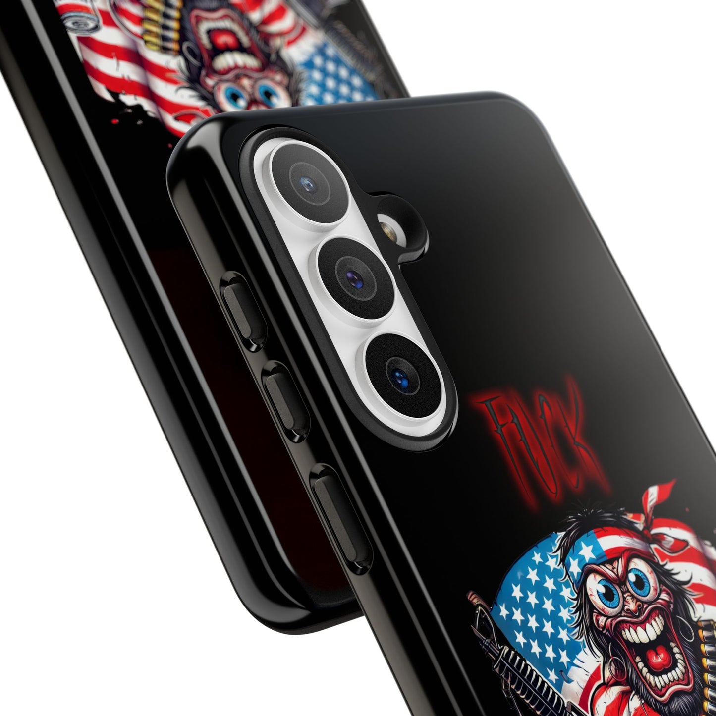 Phone Case — American Flag Skull Soldier Design (Tough Cases)