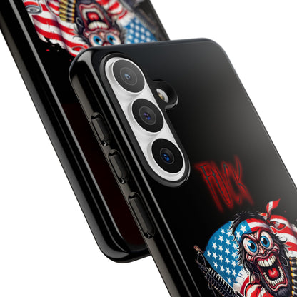 Phone Case — American Flag Skull Soldier Design (Tough Cases)