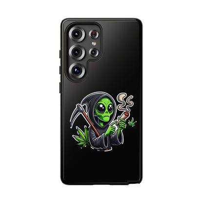 Reaper Alien Phone Case – Cute Grim Reaper Smoking Weed iPhone Case