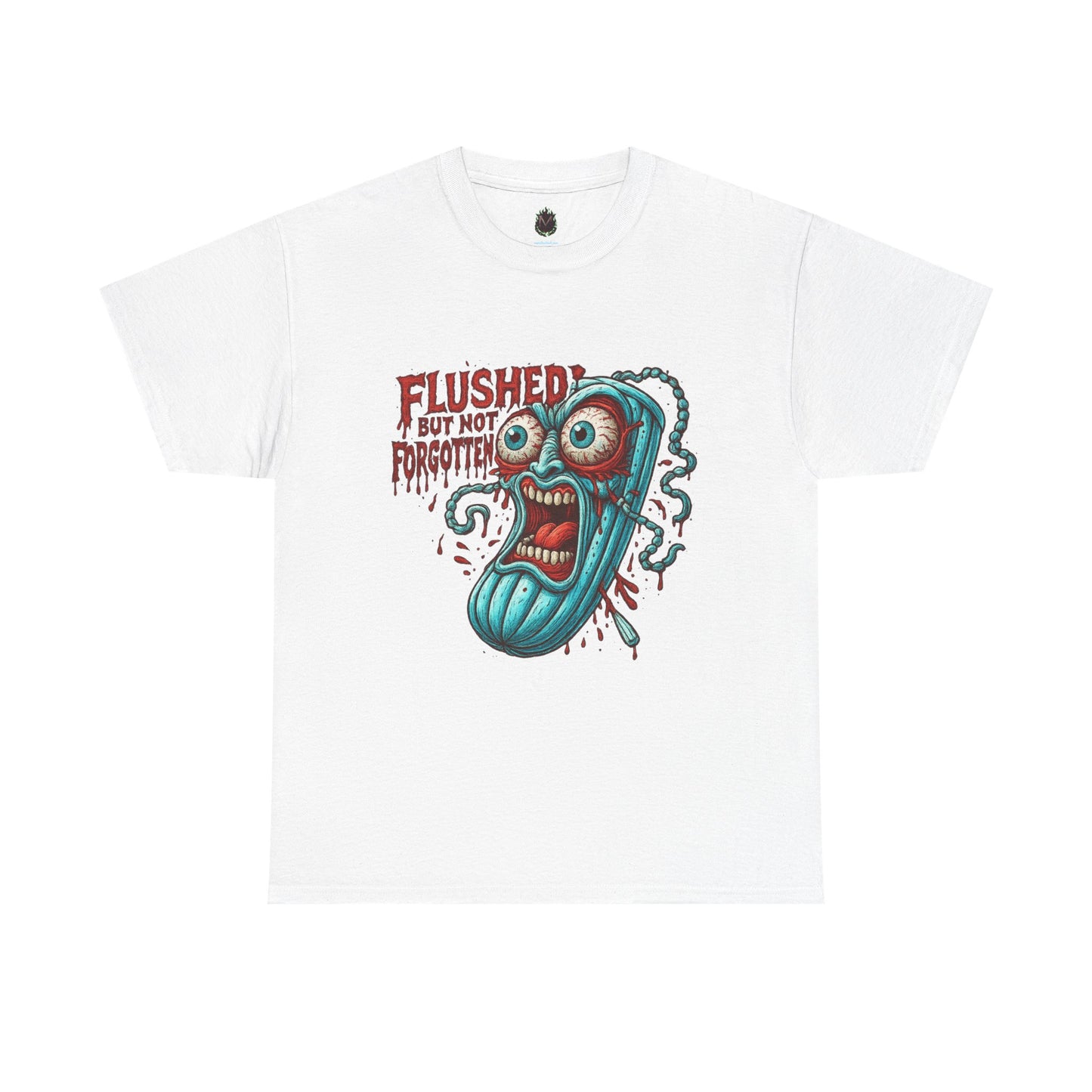 Flushed But Not Forgotten – Horror Tampon Tee