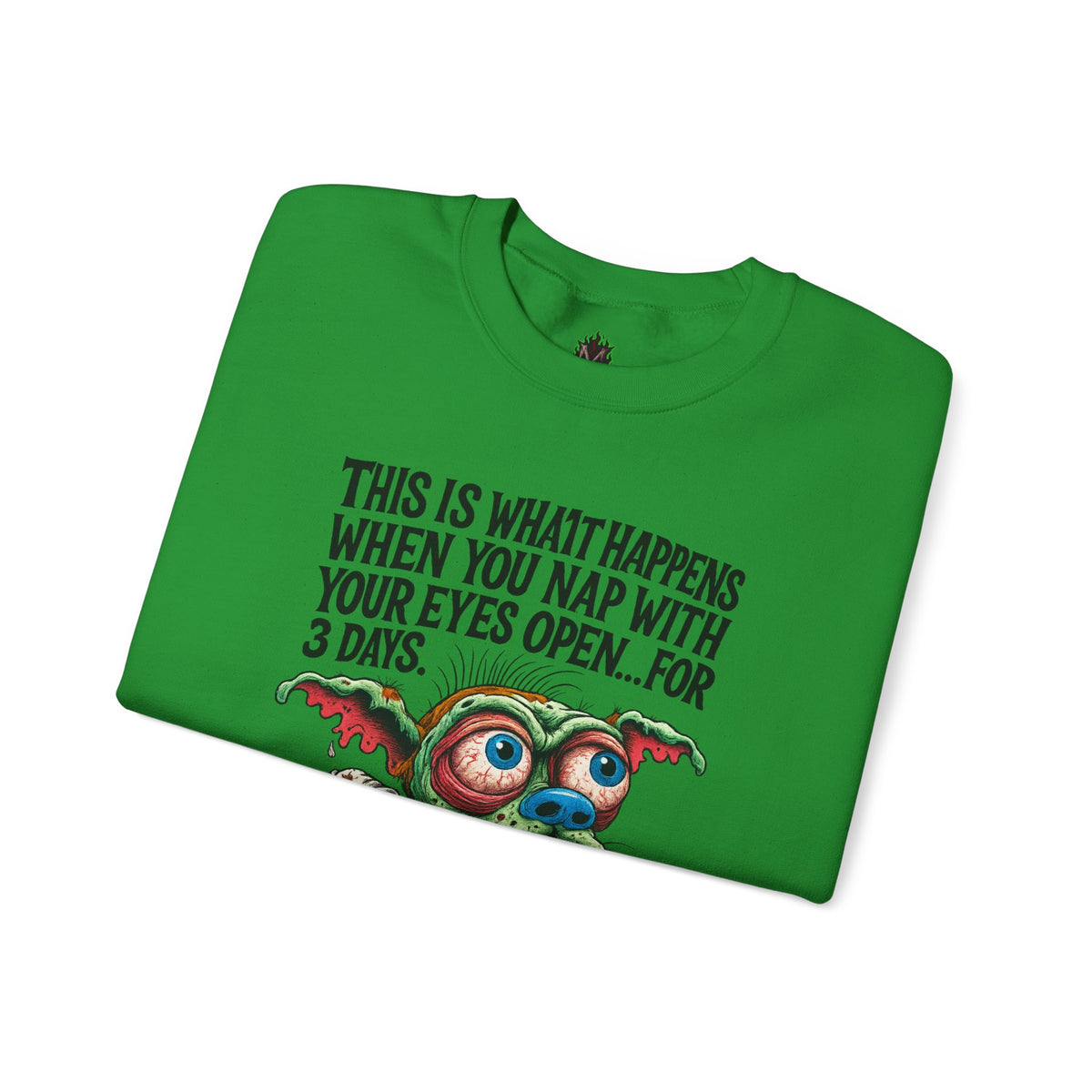Open Nap Zombie Creature Crewneck
