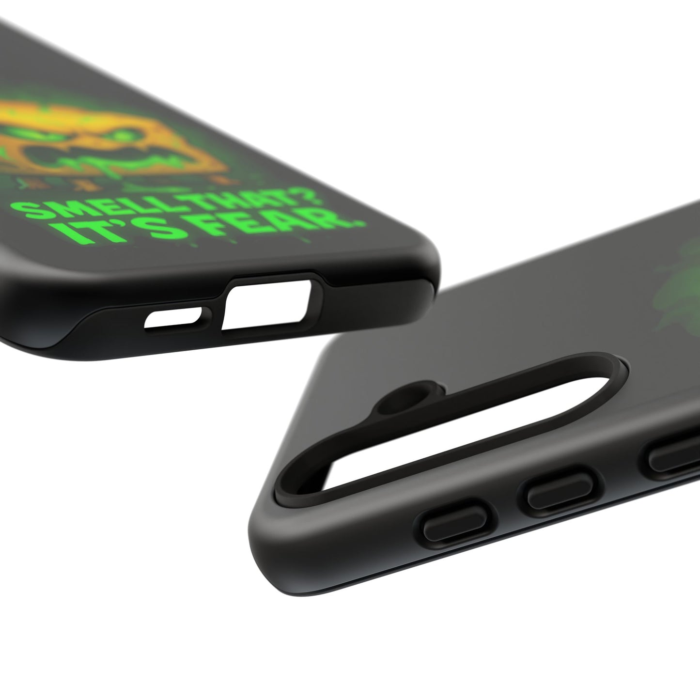 Phone Case — 'Smell That? It's Fear.' Spooky Cheese Monster Protective Case