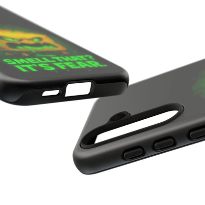Phone Case — 'Smell That? It's Fear.' Spooky Cheese Monster Protective Case