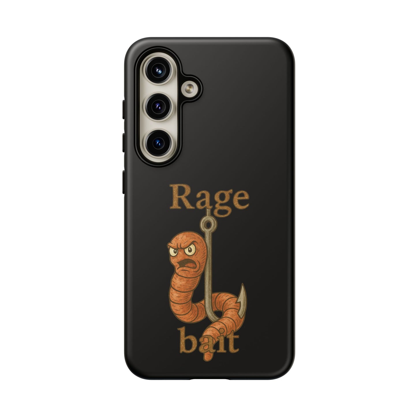 Phone Case — "Rage Bait" Angry Worm Fishing Design